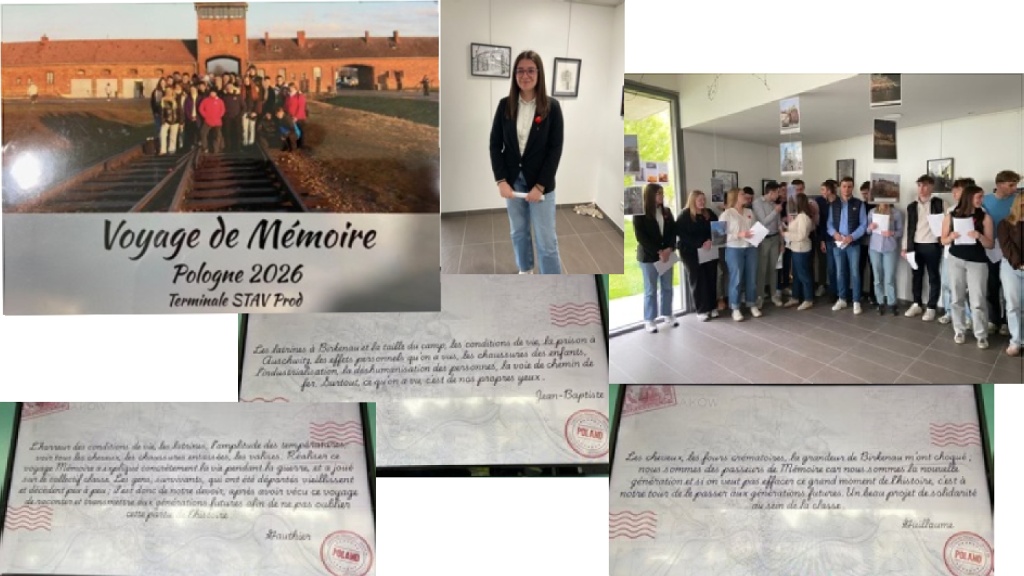 10 avril 2026 à Yvetot Un devoir de mémoire porté par des élèves du lycée agricole.